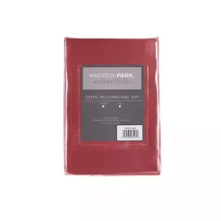 Red Satin King 2-pc. Pillow Case Set