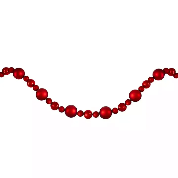 Red Shatterproof Ornament Tree Garland