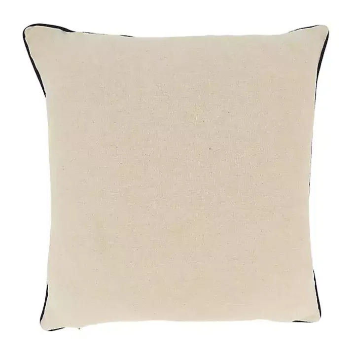 Relax Beachscape Embroidered Throw Pillow