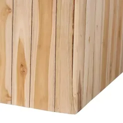 Repurposed Wood Logs Rectangle Coffee Table