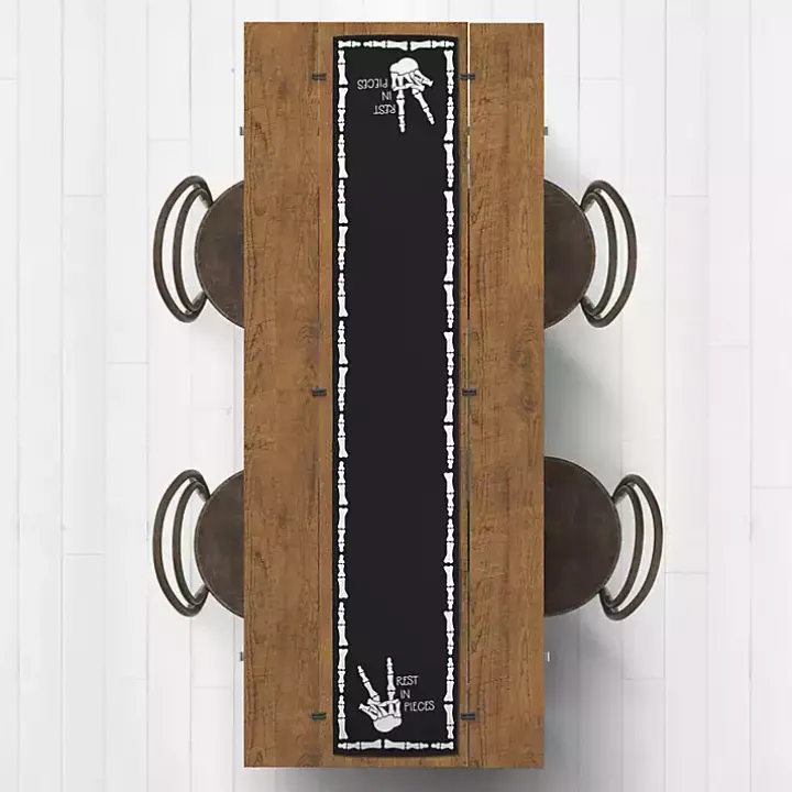Rest in Pieces Halloween Table Runner, 90 in.
