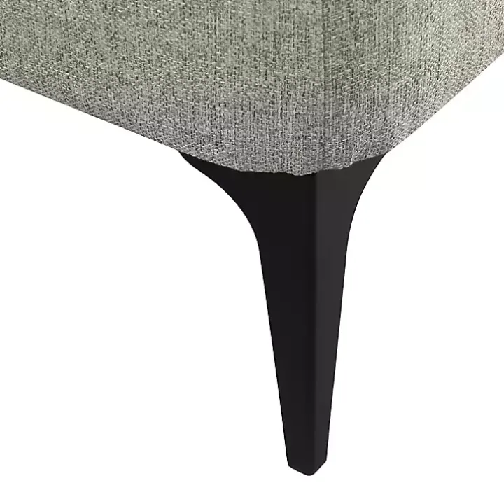 Ricardo Gray Woven Storage Bench