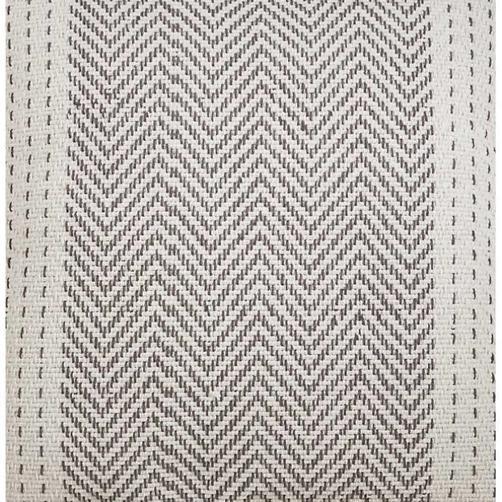 Rich Gray Kantha Stitch Table Runner