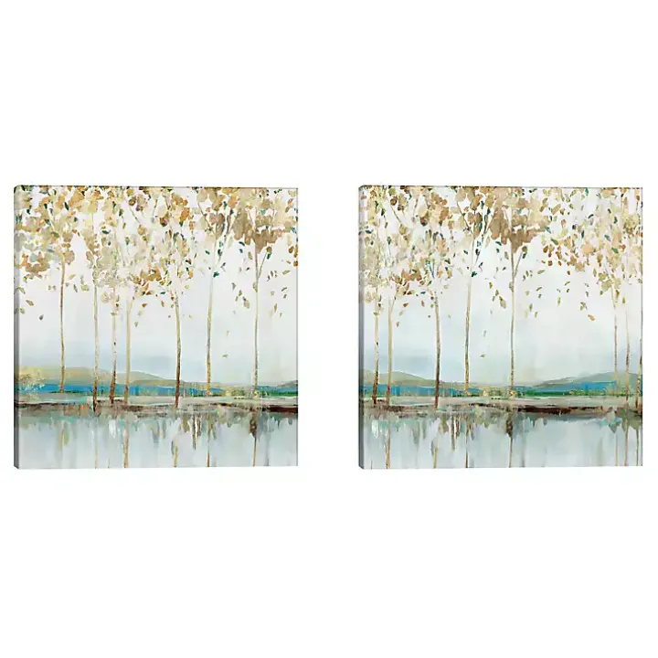 River Breath Canvas Art Prints, Set of 2
