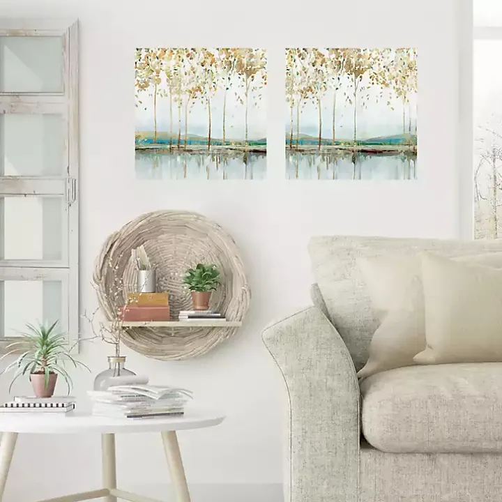 River Breath Canvas Art Prints, Set of 2