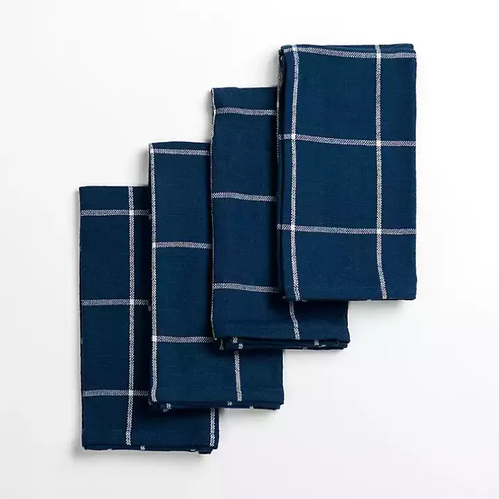 Robby Navy Napkins, Set of 4