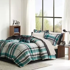 Roger Plaid 9-pc. Queen Comforter Set