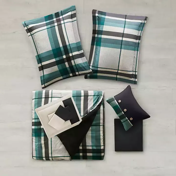 Roger Plaid 9-pc. Queen Comforter Set