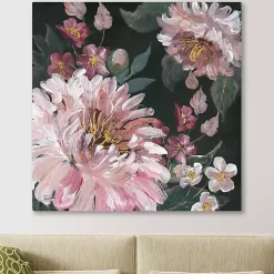 Romantic Moody Roses Giclee Canvas Art Print