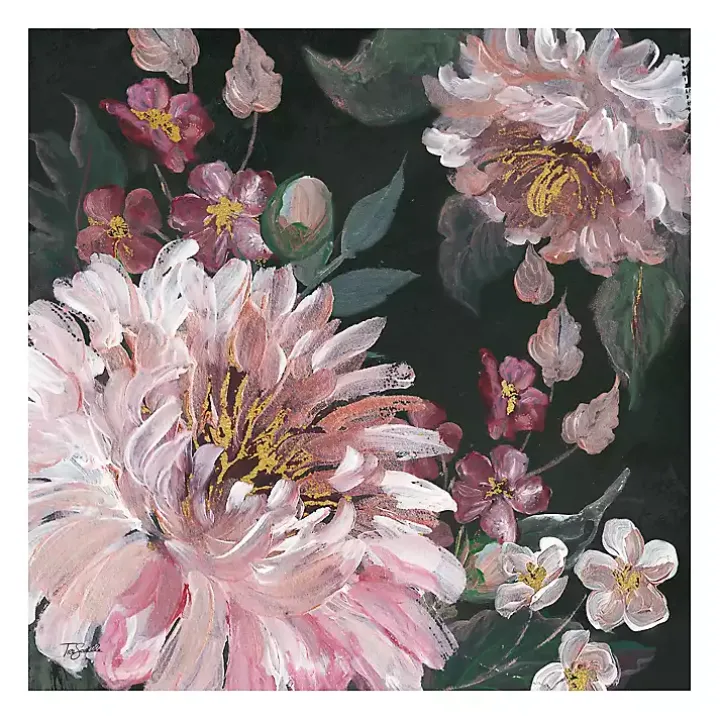 Romantic Moody Roses Giclee Canvas Art Print