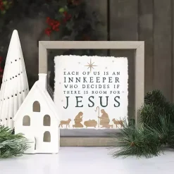 Room for Jesus Framed Wall Plaque