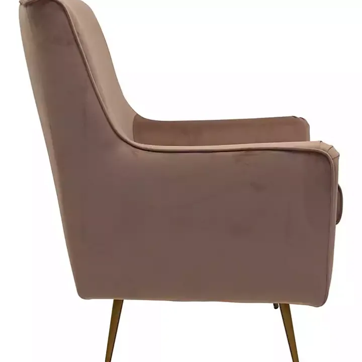 Rose Velvet Lana Accent Chair