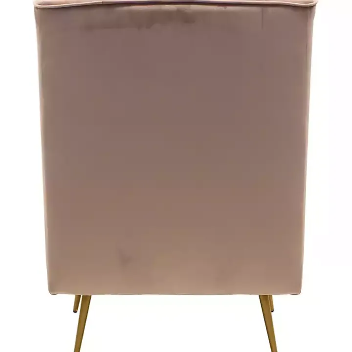 Rose Velvet Lana Accent Chair