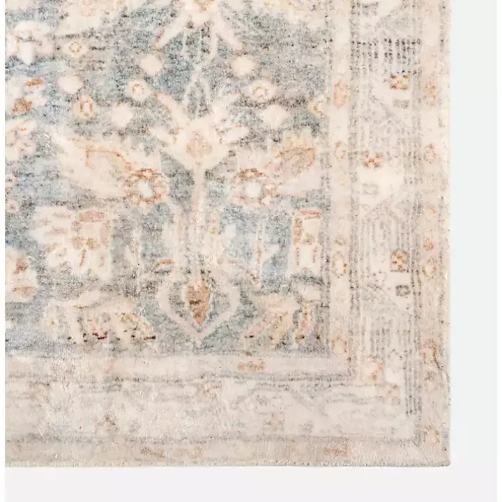 Rosette Denim Area Rug, 5x7