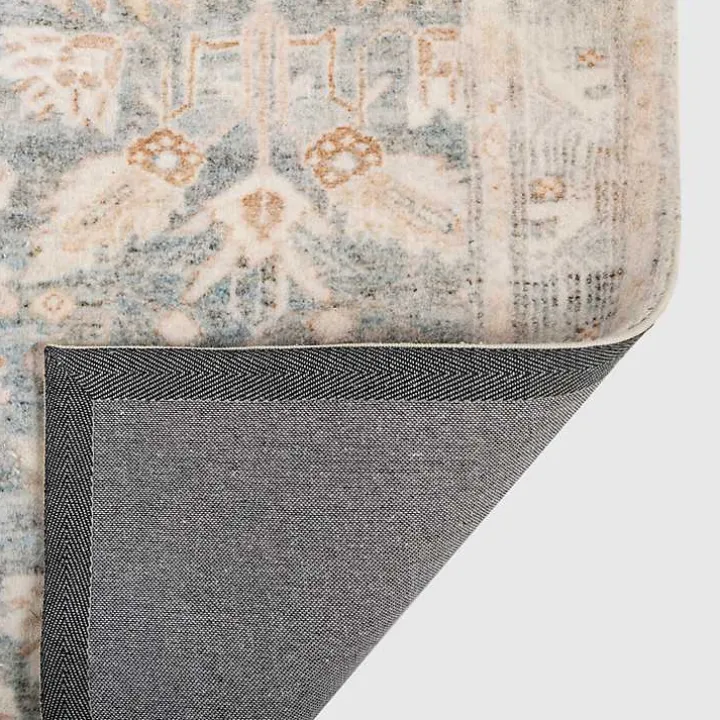 Rosette Denim Area Rug, 5x7