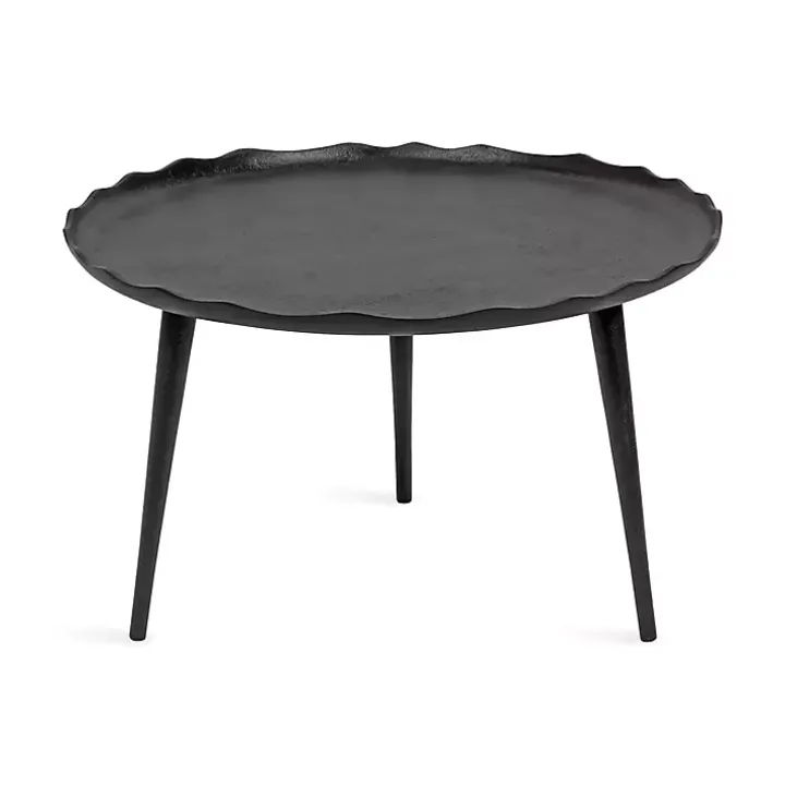 Round Black Alessia Coffee Table