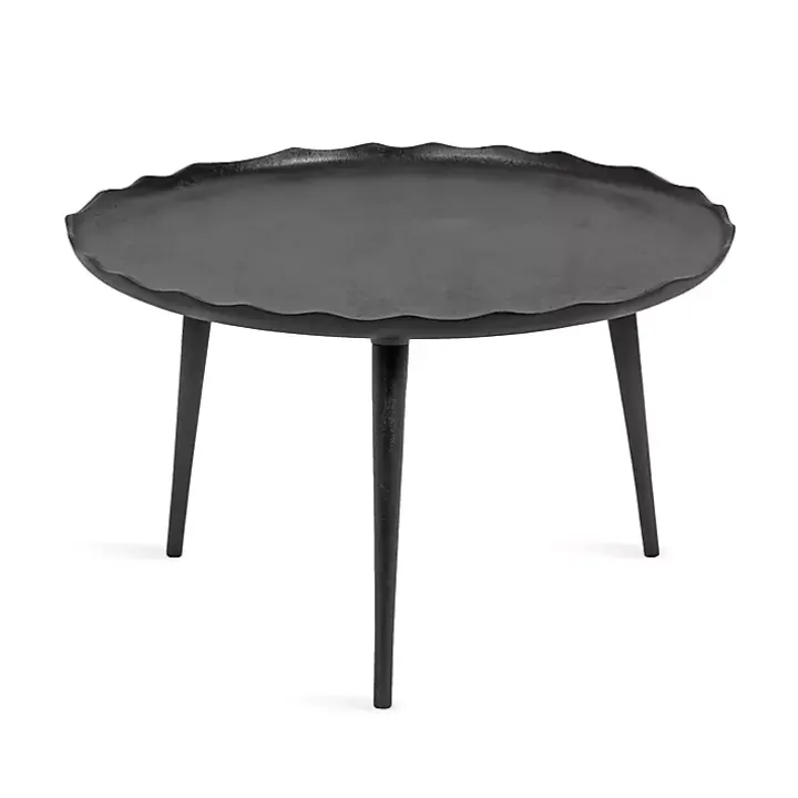 Round Black Alessia Coffee Table