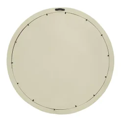 Round Cream Mango Wood Wall Mirror