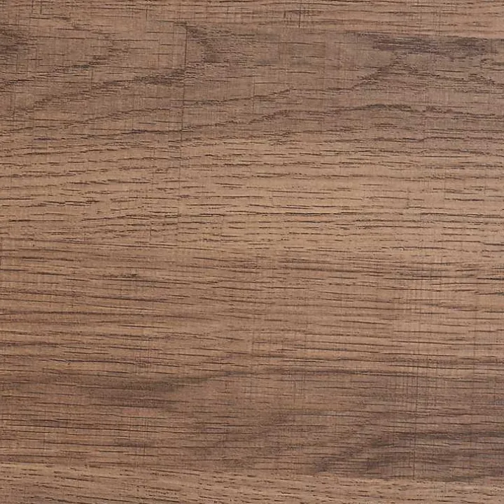Round Light Brown Wood X Base Accent Table
