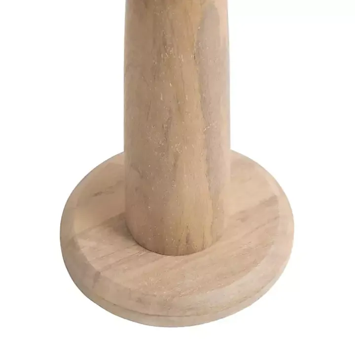 Round Natural Wood Jess Accent Table