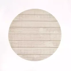 Round Savannah Wood and Metal C-Table