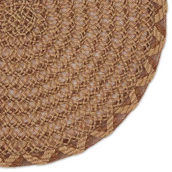Round Woven Lattice Placemats, Set of 6