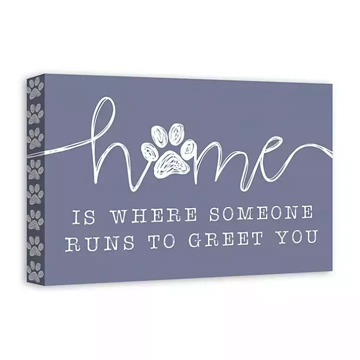 Runs To Greet You Canvas Art Print, 18x12 in.