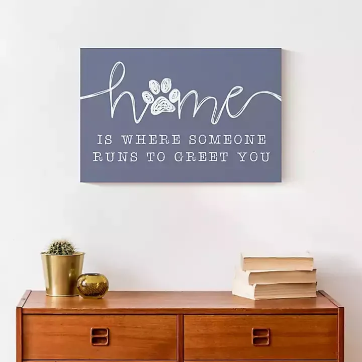 Runs To Greet You Canvas Art Print, 18x12 in.