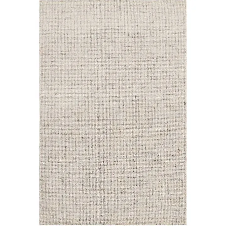 Rust & Beige Geometric Wool Area Rug