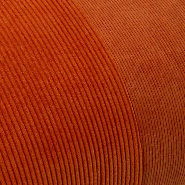 Rust Velvet Corduroy Lumbar Pillow
