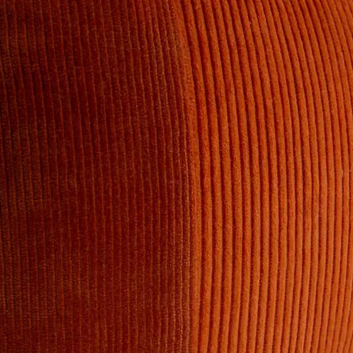 Rust Velvet Corduroy Lumbar Pillow