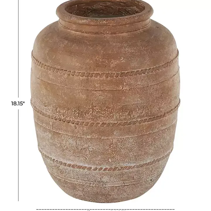 Rustic Mediterranean Floor Vase