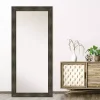 Rustic Rail Charred Framed Mirror