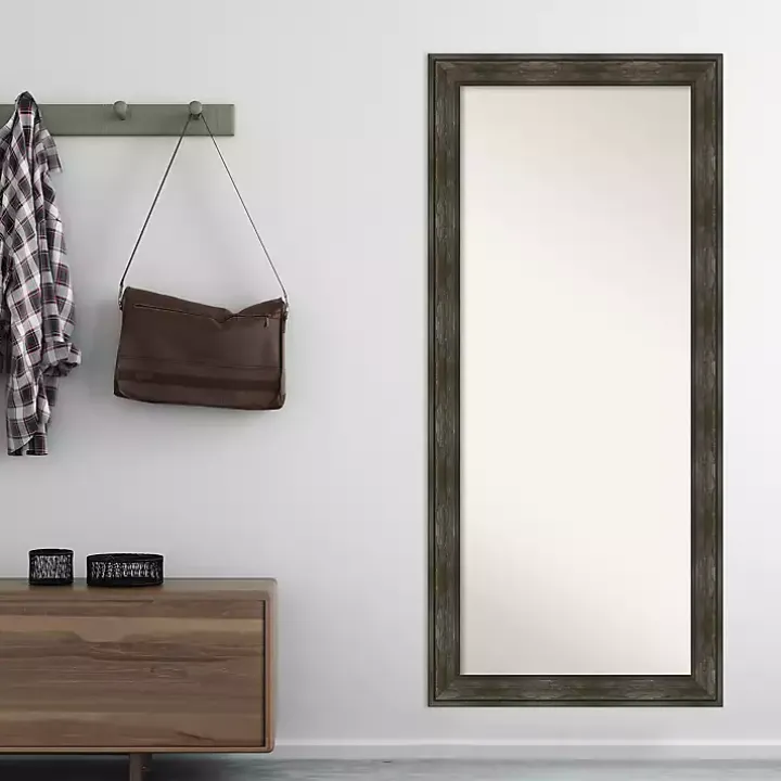 Rustic Rail Charred Framed Mirror