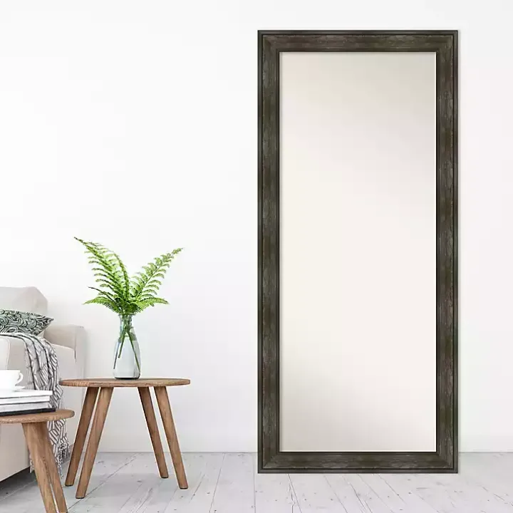 Rustic Rail Charred Framed Mirror