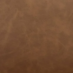 Saddle Brown Faux Leather Accent Chair