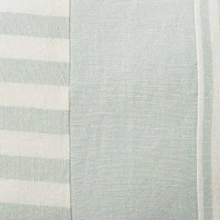 Sage Asymmetrical Stripes Lumbar Pillow