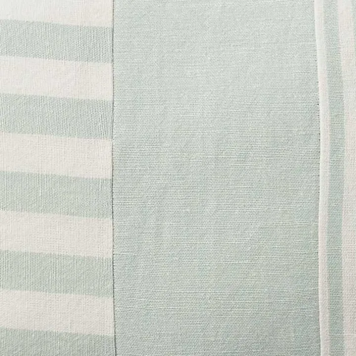 Sage Asymmetrical Stripes Lumbar Pillow