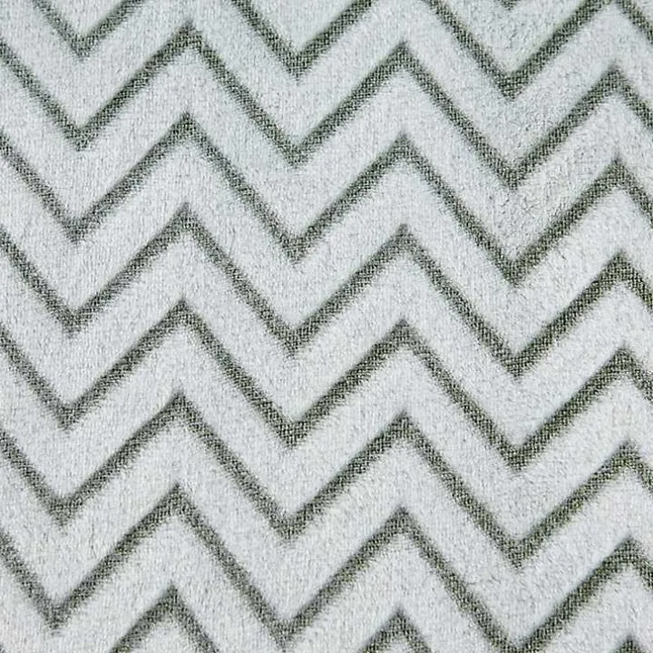 Sage Chevron Plush Throw