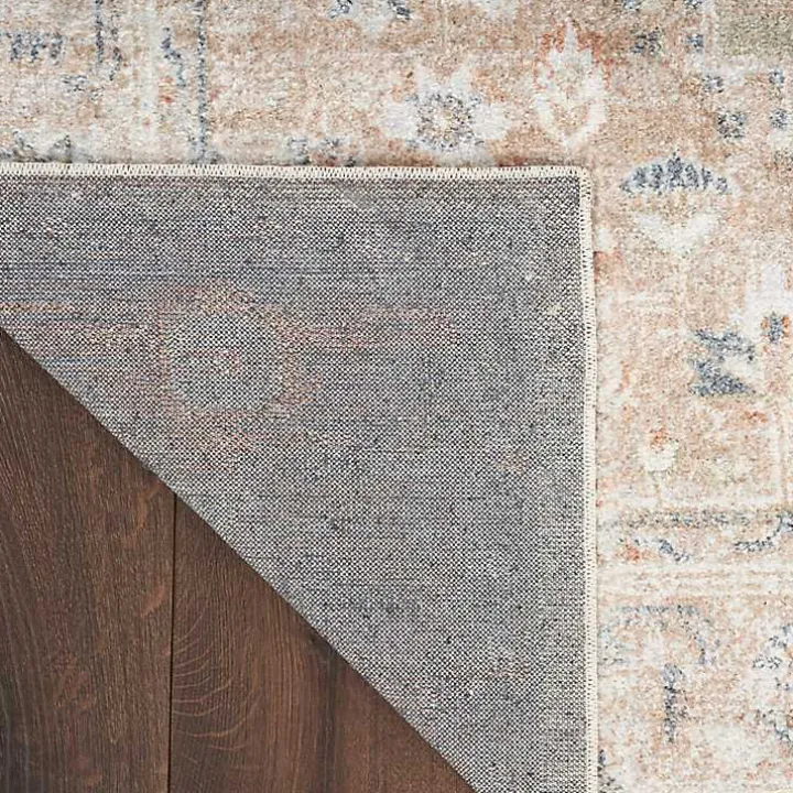 Sage Distressed Medallion Washable Area Rug, 5x7