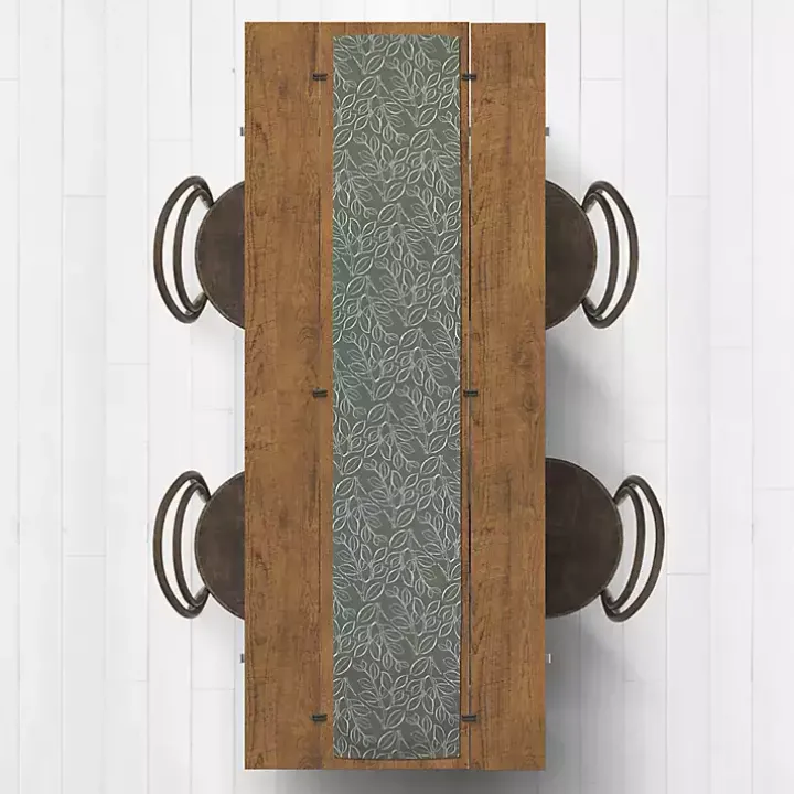 Sage Leaves Table Runner, 90 in.