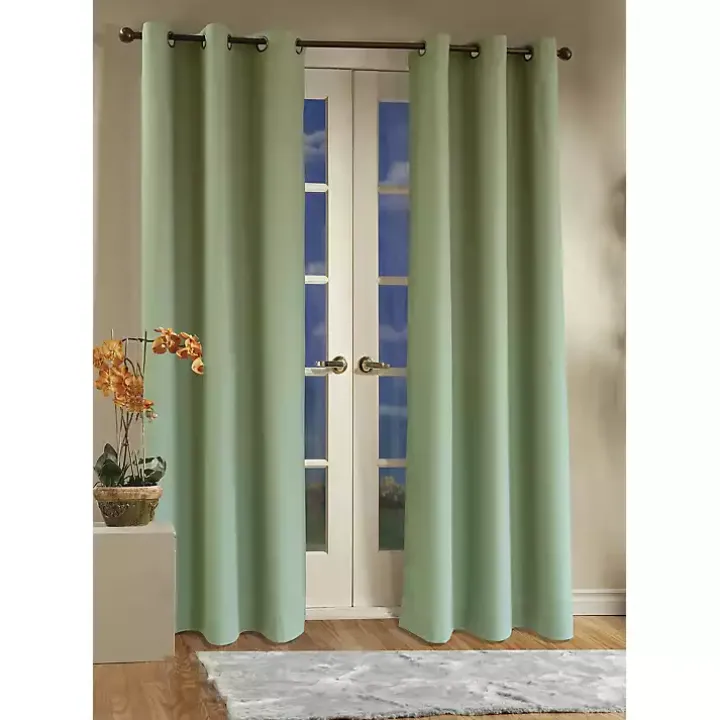 Sage Room Darkening Curtain Panel Set, 54 in.