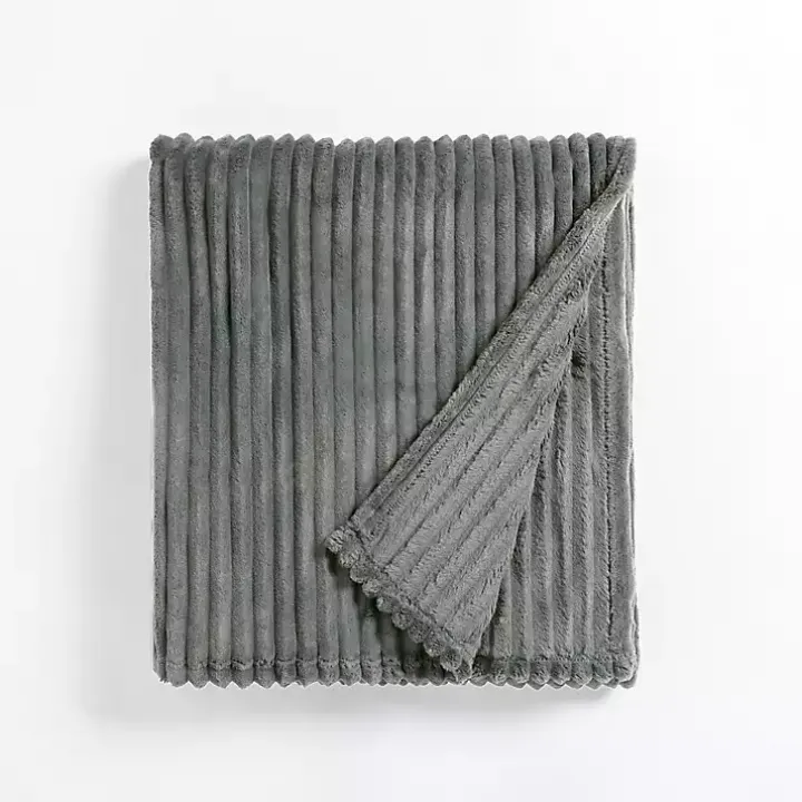Sage Velvet Corduroy Throw