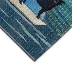 Sailboat Dogs Indoor/Outdoor Accent Rug