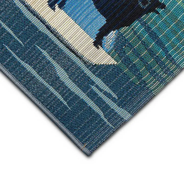 Sailboat Dogs Indoor/Outdoor Accent Rug
