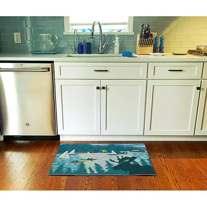 Sailboat Indoor/Outdoor Rug, 2x3