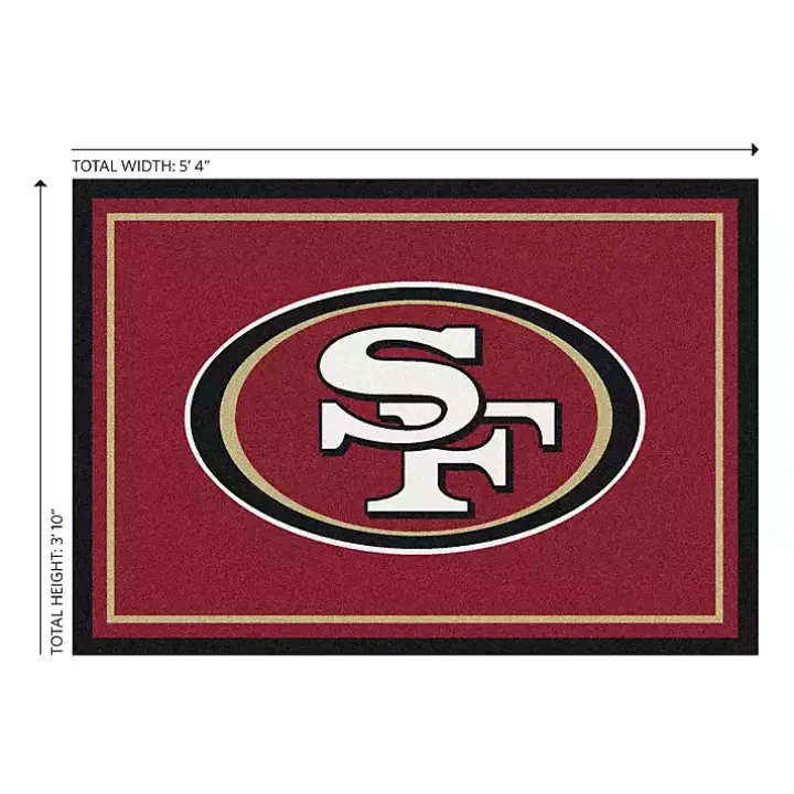 San Francisco 49ers Area Rug, 4x6
