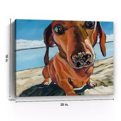 Sand Dog Giclee Canvas Art Print