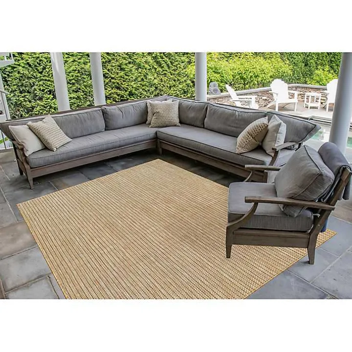 Sand Intertwine Santal Indoor/Outdoor Rug, 6x9