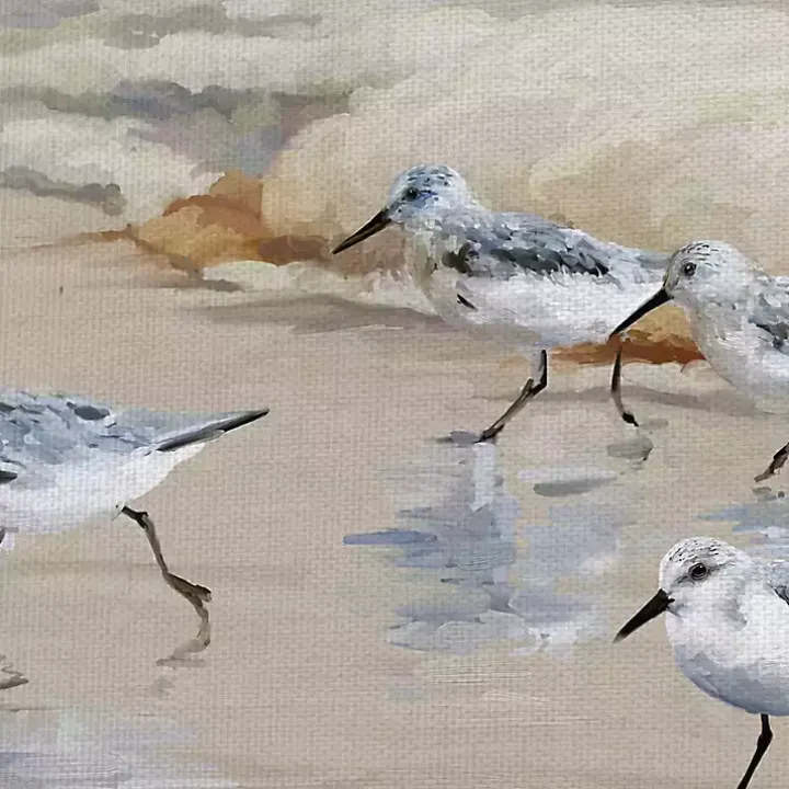 Sandpiper Beach I and II Art Prints, Set of 2